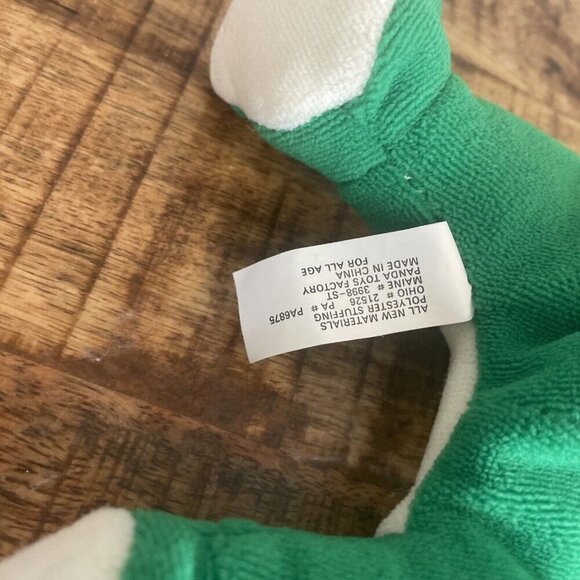 Frog Santa Hat Christmas Holiday Plush Stuffed Animal Big Eyes Green Panda Toy - Picture 5 of 7